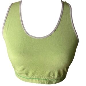 Lime Green Color Very Stretchy Spots Bra S/M Size